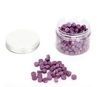 Alomejor Alomejor Perline di Ceralacca Colorate Vintage 200 Pezzi Perlate per Documenti, Invito a Nozze per Buste (Giallo chiaro) (Giallo chiaro) () () () (melanzana viola)