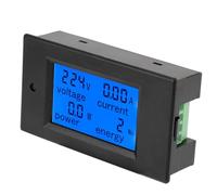 Alomejor Amperometro AC 20A con Allarme di Sovraccarico | Ampio display LCD, misurazione dell\'energia, funzione di retroilluminazione, soglia di allarme preimpostata