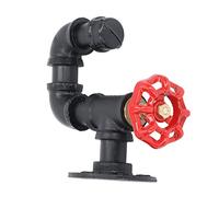 Alomejor Appendiabiti Industriale per Tubi, Resistente, per Mantenere Pulito e Ordinato il Supporto a Parete per Decorazioni in Ferro per la Casa e L'ufficio (Stile B)