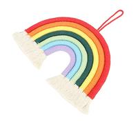 Alomejor Appendino da Parete Arcobaleno, Decorazione in Cotone Tessuto a | 7 colori, facili da appendere, sicuri per i bambini, perfetti per l\'asilo nido