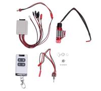 Alomejor Argano di Metallo RC, Auto a Controllo Remoto in Lega di Alluminio con Cavo Adattatore a Tappa T Telecomando per Auto Crawler Rccat