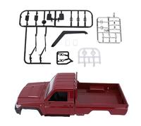 Alomejor Assemblaggio Involucro Camion Telecomandato, Carrozzeria Sostitutiva in Materiale PP per Camioncino RC Scala 1/12 MN82, con Installazione Fai da Te, per Veicolo RC Mangniu MN82 (rosso)