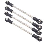 Alomejor Asta di Collegamento dello Sterzo M4, Regolabile 110-120 Mm, Facile da Installare e Rimuovere, con Materiali Metallici e Plastici di Alta qualità, per Camion da Corsa 1/8 RC