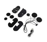 Alomejor Auricolare Bluetooth per Moto, Auricolare Impermeabile con Cancellazione del Rumore per Motociclisti, Batteria a Lunga Durata e Audio HD per Caschi Integrali