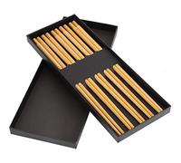 Alomejor Bacchette in Palissandro Stile Cinese Set di Stoviglie Squisite per Amici di Famiglia 5 Paia per Regalo/uso Domestico (#3)