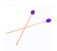 Alomejor Bacchette per Percussioni con Testa in Lana per Musicisti Intermedi, Accessori per Marimba Morbidi per Musicisti, 1 Paio di Manici in Faggio Verde (PURPLE)