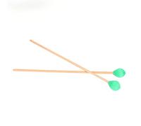 Alomejor Bacchette per Percussioni con Testa in Lana per Musicisti Intermedi, Accessori per Marimba Morbidi per Musicisti, 1 Paio di Manici in Faggio Verde (GREEN)