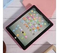 Alomejor Bambino Tablet Giocattolo con Funzioni Educative (PINK) | Musica coinvolgente, apprendimento interattivo, promozione delle competenze bilingui, materiale plastico resistente