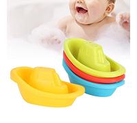 Alomejor Bathroom Floating-Ship Toy, 4pcs Fun Bath Boats (#1) | Il materiale ABS resistente, adatto ai più piccoli, favorisce il gioco con l\'acqua