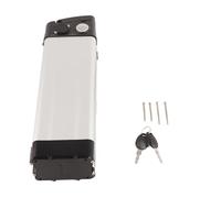 Alomejor Batteria per Biciclette Elettriche, 36V/48V Grande Capacità | Materiale in plastica e lega di alluminio, resistente, presa di ricarica, porta di uscita, compatibile con bici elettriche