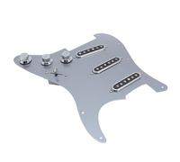 Alomejor Battipenna per Chitarra, Set di Pickup Monocoil Precablati in Lega di Alluminio a 11 Fori con Pickup Alnico 5, per Chitarre Elettriche SSS e SSS Standard