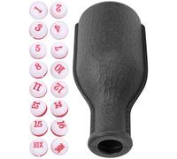 Alomejor Billard Entertainment Cubes Ensemble con Shaker Bottle 16pcs Eccellente per L'intrattenimento in Contanti e Riunioni di Famiglia Non Tossiche e Sotterranee (BLACK)