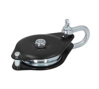 Alomejor Blocco a Strappo Durevole e Resistente con Rullo a Puleggia Singola per il Sollevamento di Merci e Uso Generale in Edilizia Capacità di Carico 0,5 T Acciaio Legato 180 X 90 Mm