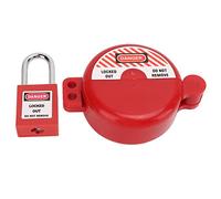 Alomejor Blocco Valvola di Blocco Tagout per Prevenire Accessi Non Autorizzati, Plastica Resistente Al Calore e Agli Urti, Adatto per Rubinetti Dell'acqua del Gas, Include Lucchetto di Sicurezza