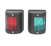 Alomejor Boat Side Light, 2PCS LED Luci di Navigazione | Materiale PC resistente alla corrosione, basso consumo energetico, visibilità fino a 2 nm, per imbarcazioni