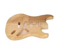 Alomejor Bodano di Chitarra Elettrica Incompiuto in Legno Noce Blank Personalizzato Realizzato per Personalizzazione Fai -da -te con Tripli Fori di Prelievo Singolo
