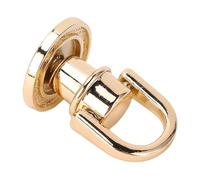 Alomejor Borchie per Rivetti con Anello a D con Design Girevole per Borse, Collari, Zaini, 20 Pezzi, in Lega di Zinco, Ferro, 15x17 Mm (GOLD)