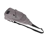 Alomejor Borsa a Tracolla da Uomo Leggera e Regolabile con Cerniera di qualità per attività All'aperto Borsa a Tracolla in Poliestere (grigio chiaro)