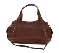 Alomejor Borsa a Tracolla, Elegante Borsa in Pelle PU di Grande capacità con Tracolla Regolabile per L'uso Quotidiano (BROWN)