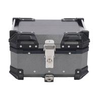 Alomejor Borsa da Coda per Motore, Bauletto Impermeabile in Lega di Alluminio con Sgancio Rapido e Blocco di Sicurezza, Ideale per Riporre Bagagli e Caschi da Moto