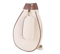 Alomejor Borsa da Tennis, Borsa a Tracolla Impermeabilizzante di Grande capacità per 2 Racchette con Ampia Apertura Cinghie Integrate per Viaggi in Palestra Sportiva da Badminton (Beige)