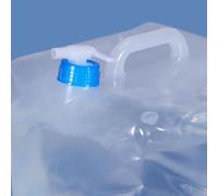 Alomejor Borsa di Stoccaggio dell'Acqua Inseribile con Grande capacità del Serbatoio del Campeggio Pieghevole per Materiale LDPE Esterno e Sano (15 Litri 240x240x250 mm / 9,4x9,4x9,8 Pollici)