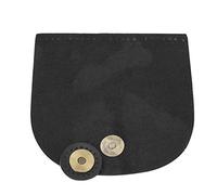 Alomejor Borsa in Pelle Crosta Flip Cover Squisito Accessorio per Borsa per Parti di Borse a Tracolla Fai-da-te 5 X 5,4 Pollici Marrone (BLACK)