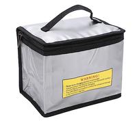 Alomejor Borsa per Batteria Al Litio a Prova di Fuoco Portatile, Radiazione Batteria della di Memoria Saldamente per L'aeromobile