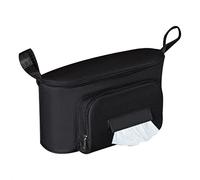 Alomejor Borsa per Passeggino Multifunzionale con Design a Rete Indipendente, Organizer Portatile da Appendere per la Mamma, Rosa Rossa, 12,6x6,3x7,3 Pollici (Senza cinturino)