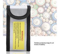 Alomejor Borsa Protettiva Antifuoco per Batteria, Alta Sicurezza Termica | Design a prova di esplosione, materiale ignifugo, adatto ai viaggi, uso in stoccaggio