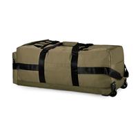 Alomejor Borsone Grande Pieghevole Borsone da Trasporto Pieghevole con Ruote Morbido e Compatto per Viaggi con Ruote Silenziose per Vacanze in Famiglia/cachi/verde Militare Misto Nylon Resistente