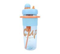 Alomejor Bottiglia per Allenamento Vocale della Voce per il Canto | Design Resistente All'acqua in Plastica, Capacità di 900 Ml, Tubo Doppio Angolato Delicato Sulla Pelle, Portatile per Uso