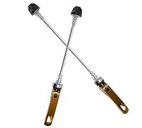 Alomejor Bottiglia per Vivente Veloce per Mountain Bike Pratico Set di Elaborazione CNC 2 Gonfiore Compatto Leggero per Installazione di Luce, Accessori per Ciclo in Acciaio in Alluminio (Gold)