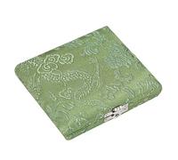 Alomejor Box di Stoccaggio di Case in Legno di Oboe Box 6 Canne di Canne con Design Protettivo Foderato di Stoffa di Seta per gli Studenti Professionisti dei Giocatori di Oboe (GREEN)