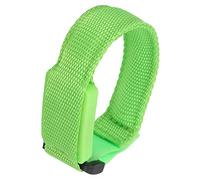 Alomejor Bracciale Flash a LED Regolabile per la Corsa Notturna, Fascia della Torre della Luce con modalità Luce a 3 Marce, Ideale per Camminare e Andare in Bicicletta, Materiale in Fibra PU (GREEN)
