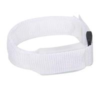 Alomejor Bracciale Flash a LED Regolabile per la Corsa Notturna, Fascia della Torre della Luce con modalità Luce a 3 Marce, Ideale per Camminare e Andare in Bicicletta, Materiale in Fibra PU (WHITE)