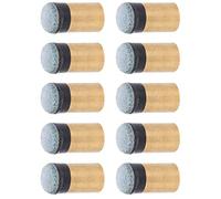 Alomejor Brill -Tip Sostituzione Pezzi 10pcs PU Copper PETTON CAVTON per Appassionati di Piscina (10 mm)