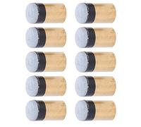 Alomejor Brill -Tip Sostituzione Pezzi 10pcs PU Copper PETTON CAVTON per Appassionati di Piscina (11 mm)