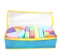 Alomejor Building Blocks per i Bambini in Schiuma Eva Impilamento di Costruzioni Strumenti di Apprendimento Educativo per Bambini con Design Portatile Leggero per Il Gioco Esterno Interno