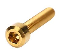Alomejor Bulloni per bicicletta in lega multicolore 2 viti lucidate fissate per i conducenti della bicicletta da montagna Dimensioni: 25 x 5 x 8,5 x Mm (GOLD)
