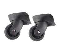 Alomejor BUMGAGING Caster Vio della Votazione Vuota Sostituzione Ruota del Carrello 1 Coppia A35 Black PP+PET Materiale Easy Installazione Funzionamento Silenzioso per la Riparazione del Bagaglio da