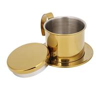 Alomejor Caffettiera per Gocciolamento in Acciaio Inossidabile, Design (#3) | Materiale durevole per uso alimentare, pulizia senza sforzo, uso ecologico, aspetto elegante