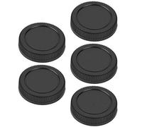Alomejor Camera Lens Cap 5pcs, Durable Plastic Rear Cover | Materiale di alta qualità, leggero e portatile, protezione da polvere e sporco
