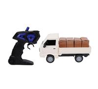 Alomejor Camioncino RC Drift, Trasportatore Telecomandato Realistico con Ruote Luminose e Porte Apribili, per Macchinina Giocattolo per Bambini