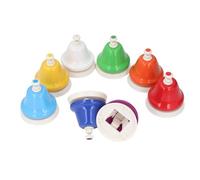 Alomejor Campanelli da Scrivania, Set di Campanelli Diatonici Colorati a 8 Note con 17 Libri di Canzoni e Schede Flash Musicali per Bambini in età Prescolare, Apprendimento Musicale,