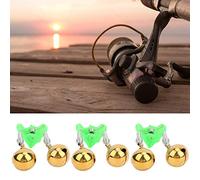 Alomejor Campanello D'allarme Professionale per di Canna da Pesca Campane Doppie Avvertimento Ad Alta sensibilità per Canna da Mare, Comoda Clamp/Holder su Campanello D'allarme per di Pesca