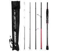 Alomejor Canna da Spinning Ultraleggera Compatta a 5 Sezioni, Canna da Pesca da Viaggio con Manico in EVA per Pescatori in Movimento (#1)