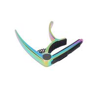 Alomejor Capotasto per Chitarra con Pad Antiscivolo e Porta Plettro Pad in Silicone Capotasto per Chitarra per Corde per Basso Ukulele Folk (multicolore)