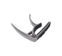 Alomejor Capotasto per Chitarra con Pad Antiscivolo e Porta Plettro Pad in Silicone Capotasto per Chitarra per Corde per Basso Ukulele Folk (BLACK)