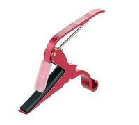 Alomejor Capotasto per Chitarra in Metallo Morsetto Leggero a Sgancio Rapido per Strumenti a Corda, Cuscinetto in Silicone Spesso per Ukulele Elettrici Acustici, 1 Pz (rosso)